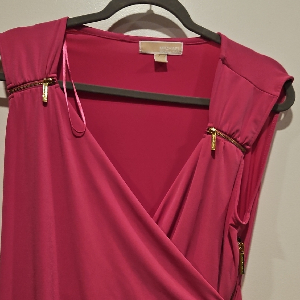 MICHAEL Michael Kors Hot Pink Crewneck Top